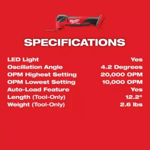Milwaukee M18 FUEL 18-Volt Lithium-Ion Cordless Brushless Oscillating Multi-Tool (Tool-Only)