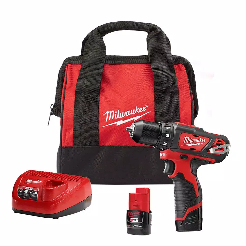 Milwaukee M12 12-Volt Lithium-Ion Cordless 3/8 in. Drill/Driver Kit with M12 Oscillating Multi-Tool