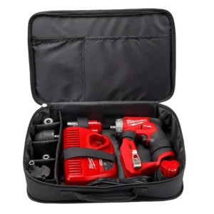 Milwaukee M12 FUEL 12-Volt Lithium-Ion Brushless Cordless 4-in-1 Installation 3/8 in. Drill Driver Kit with 4-Tool Heads