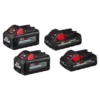 Milwaukee M18 18-Volt Lithium-Ion High Output 6.0Ah and 3.0Ah Battery Pack (4-Pack)