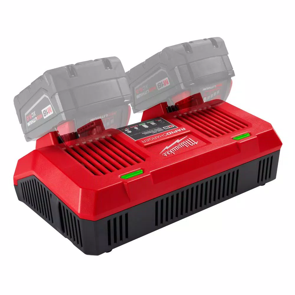 Milwaukee M18 18-Volt Lithium-Ion Dual Bay Rapid Battery Charger