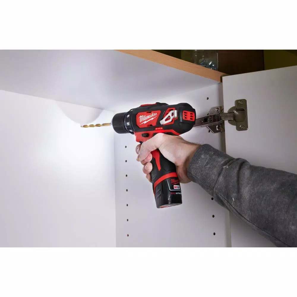 Milwaukee M12 12-Volt Lithium-Ion Cordless Drill Driver/Impact Driver Combo Kit (2-Tool) W/ M12 Oscillating Multi-Tool