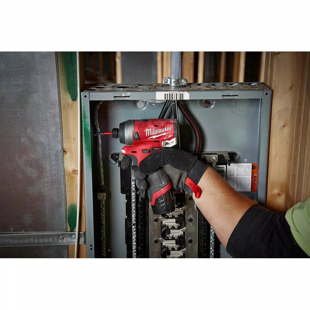 Milwaukee M12 FUEL 12-Volt Lithium-Ion Brushless Cordless Ratchet & Impact Combo Kit (3-Tool) with (2) 2.0Ah Battery & Charger