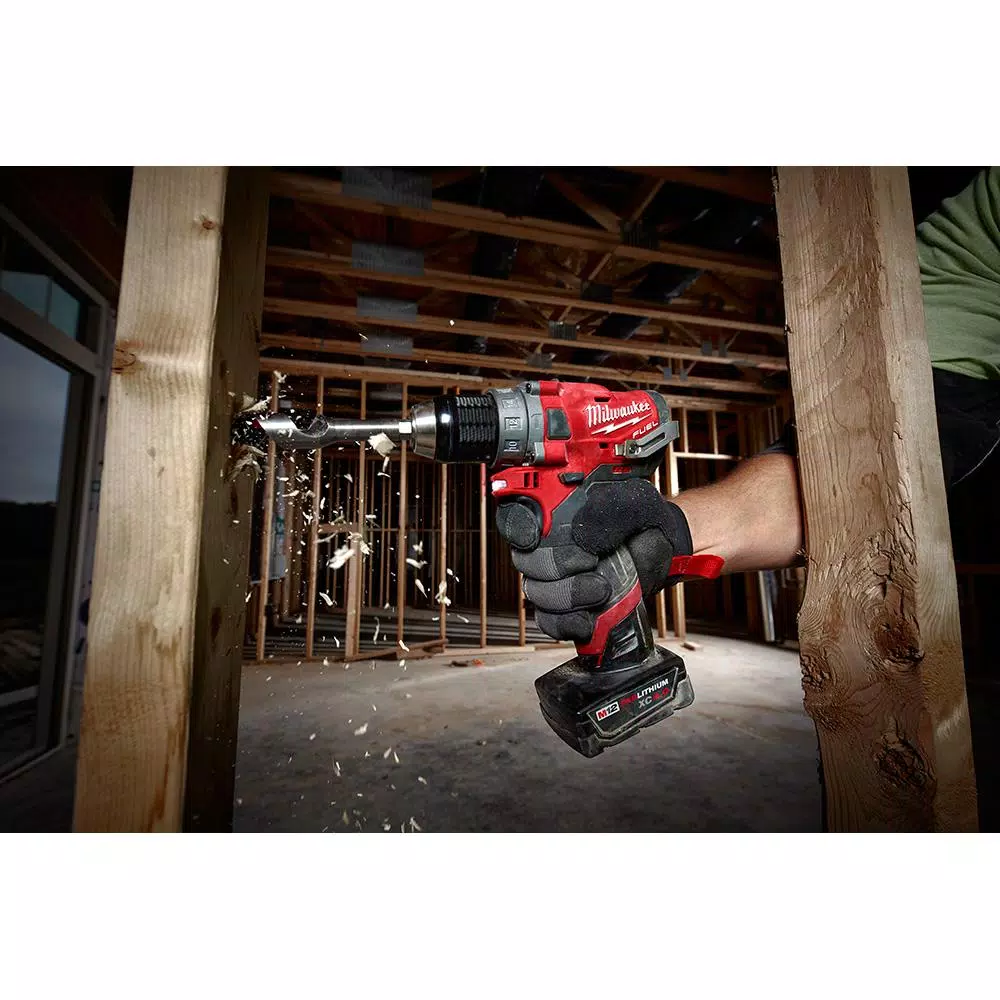 Milwaukee M12 FUEL 12-Volt Li-Ion Brushless Cordless Hammer Drill and Impact Driver Combo Kit (2-Tool) W/ LED Flood Light