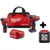 Milwaukee M12 FUEL 12-Volt Li-Ion Brushless Cordless Hammer Drill and Impact Driver Combo Kit (2-Tool) W/Â LED Flood Light