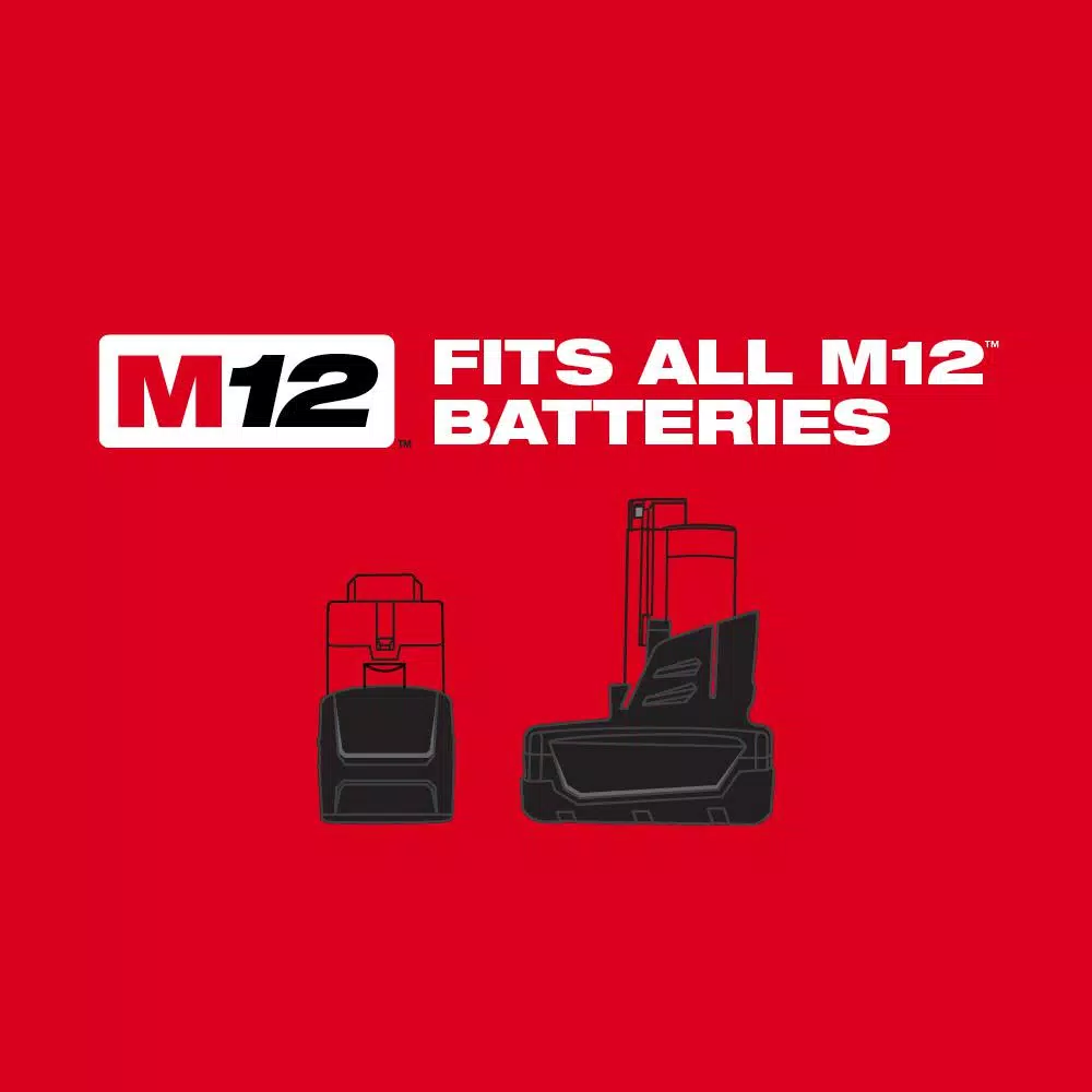Milwaukee M12 FUEL 12-Volt Lithium-Ion Brushless Cordless Combo Kit (4-Tool) with 2 Batteries and Bag
