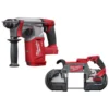 Milwaukee M18 FUEL 18-Volt Lithium-Ion Brushless Cordless 1 in. SDS-Plus Rotary Hammer and Bandsaw (2-Tool)