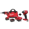 Milwaukee M18 FUEL 18-Volt Lithium-Ion Brushless Cordless Drywall Screw Gun Kit with M18 FUEL Impact Driver