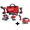 Milwaukee M18 FUEL 18-Volt Lithium-Ion Brushless Cordless Combo Kit (5-Tool) with M18 FUEL Cordless Jig Saw