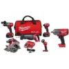 Milwaukee M18 FUEL 18-Volt Lithium-Ion Brushless Cordless Combo Kit (5-Tool) with M18 FUEL 1/2 in. Impact Wrench