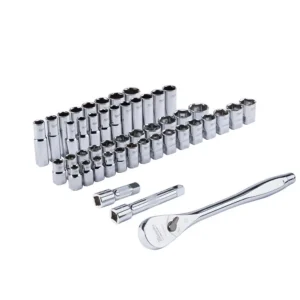 Milwaukee 1/2 in. Drive SAE/Metric Ratchet and Socket Mechanics Tool Set (47-Piece)