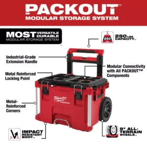 Milwaukee 3/8 in. and 1/4 in. Drive SAE/Metric Ratchet and Socket Mechanics Tool Set (130-Piece) with PACKOUT Set (3-Piece)