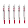 Milwaukee 9 in. 5 TPI AX Nail Embedded Wood Cutting SAWZALL Reciprocating Saw Blades (5-Pack)