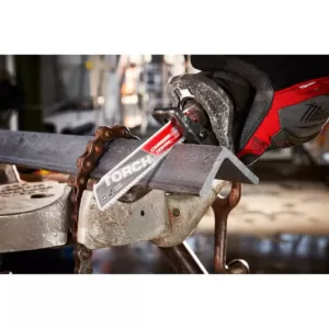 Milwaukee 9 in. 7 TPI TORCH Carbide Teeth Thick Metal Cutting SAWZALL Reciprocating Saw Blade (3 Pack)