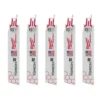Milwaukee 6 in. 10 TPI Torch Thick Metal Cutting SAWZALL Reciprocating Saw Blades (5-Pack)