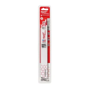 Milwaukee 9 in. 18 TPI Torch Medium Metal Cutting SAWZALL Reciprocating Saw Blades (5-Pack)