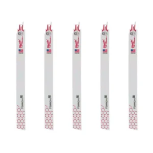 Milwaukee 12 in. 18 TPI Torch Medium Metal Cutting SAWZALL Reciprocating Saw Blades (5-Pack)