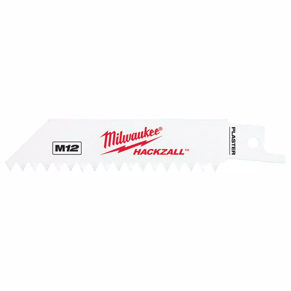 Milwaukee 4 in. 6 Teeth Per in. Plaster/Drywall Cutting HACKZALL Reciprocating Saw Blades (5 Pack)