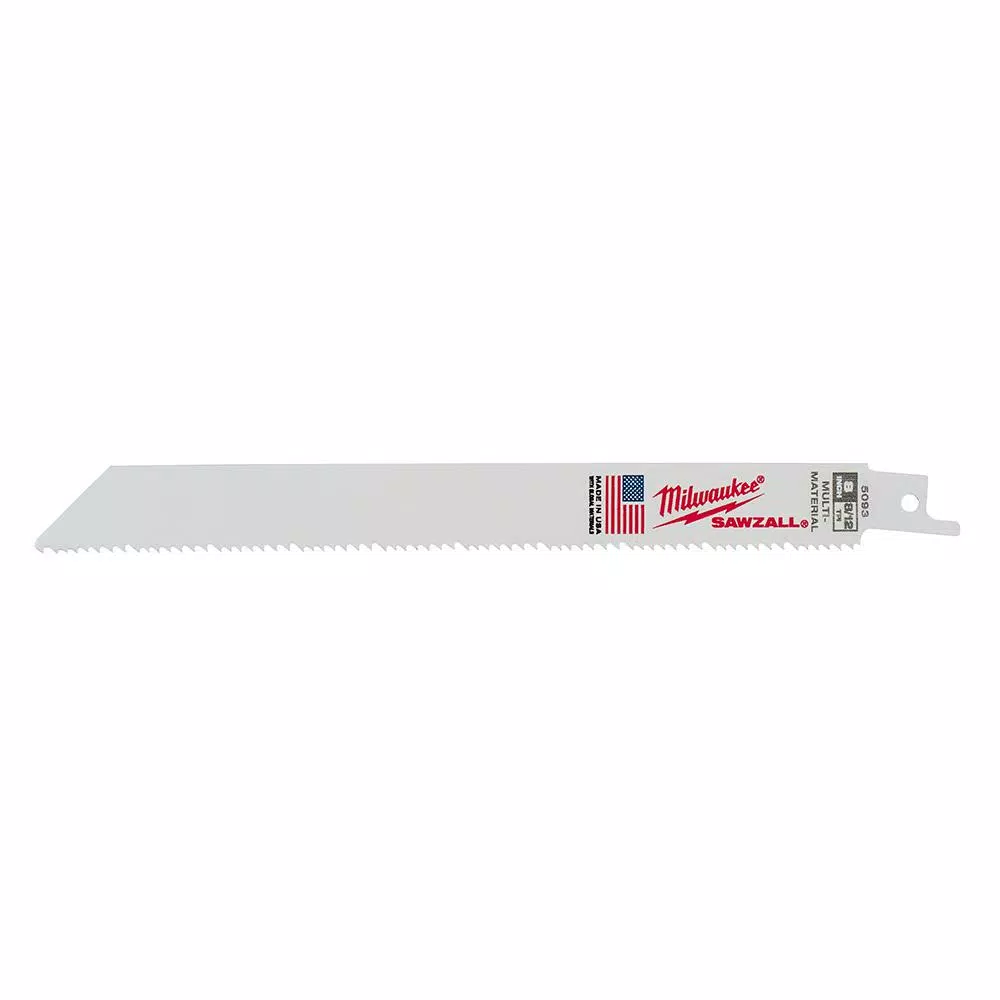 Milwaukee SAWZALL Wood and Metal Cutting Bi-Metal Reciprocating Saw Blade Set (10-Piece)