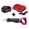Milwaukee M18 FUEL 18-Volt Lithium-Ion Brushless Cordless SAWZALL Reciprocating Saw with Super Charger and 8.0 Ah Battery