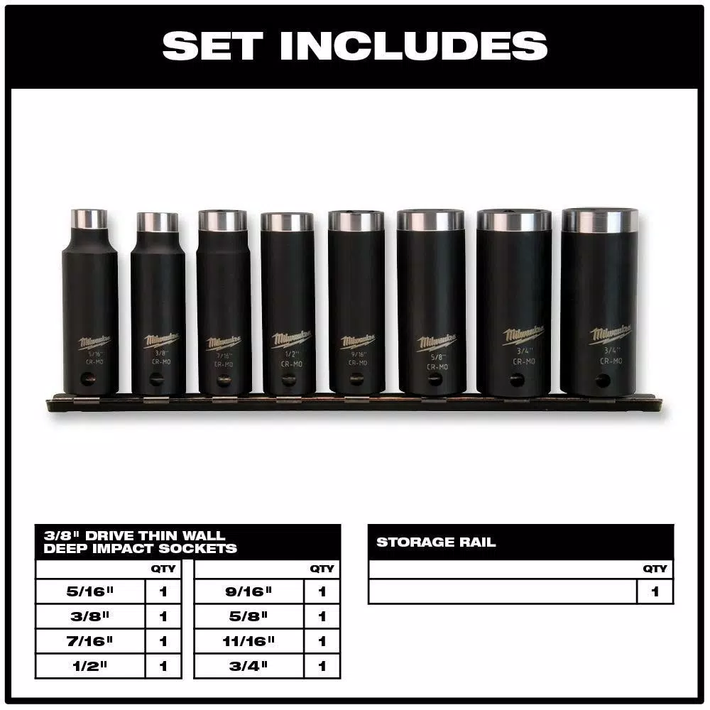 Milwaukee SHOCKWAVE Impact Duty Driver Steel Bit Set with Titanium Drill Bit Set and Deep Well Impact Socket Set (81-Piece)