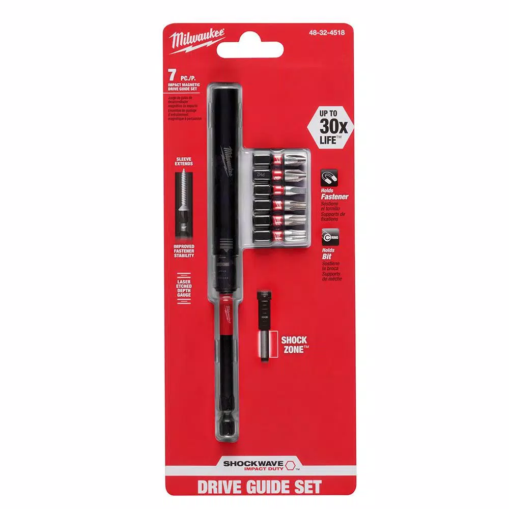 Milwaukee SHOCKWAVE IMPACT DUTY Magnetic Impact Drive Guide Set (7-Piece)