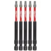 Milwaukee SHOCKWAVE Torx #20 3.5 in. Impact Duty Steel Screwdriver Bit (5-Pack)