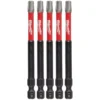 Milwaukee SHOCKWAVE Torx #30 3.5 in. Impact Duty Steel Screwdriver Bit (5-Pack)