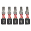 Milwaukee SHOCKWAVE Torx #20 1 in. Impact Duty Steel Screwdriver Bit (5-Pack)