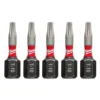 Milwaukee SHOCKWAVE Torx #10 1 in. Impact Duty Steel Screwdriver Bit (5-Pack)