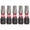 Milwaukee SHOCKWAVE Torx #30 1 in. Impact Duty Steel Screwdriver Bit (5-Pack)