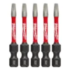 Milwaukee SHOCKWAVE #1 2 in. Impact Duty Square Steel Power Bit (5-Pack)