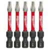 Milwaukee SHOCKWAVE Torx #20 2 in. Impact Duty Steel Screwdriver Bit (5-Pack)