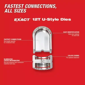 Milwaukee M18 18-Volt Lithium-Ion Cordless FORCE LOGIC 750 MCM Crimper Kit with EXACT #6 750 MCM Cu Dies