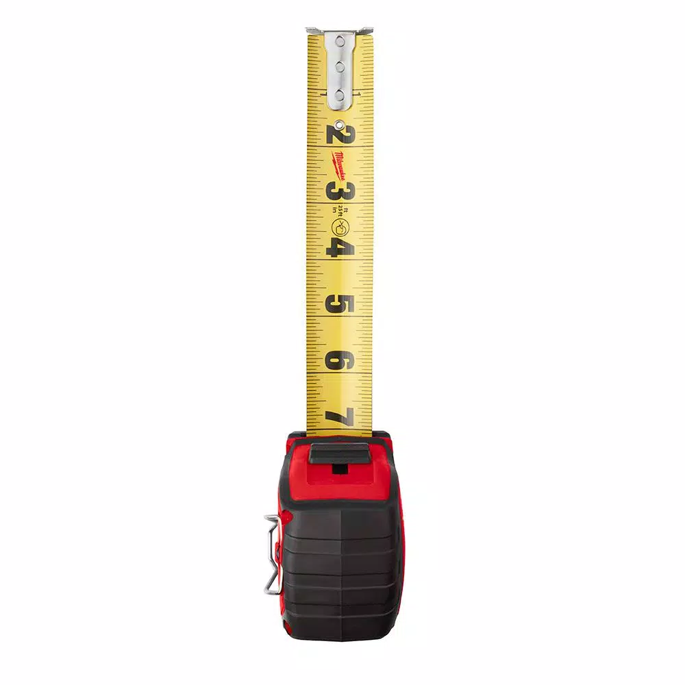 Milwaukee 25 ft. x 1.3 in. Wide Blade Tape Measure with 17 ft. Reach