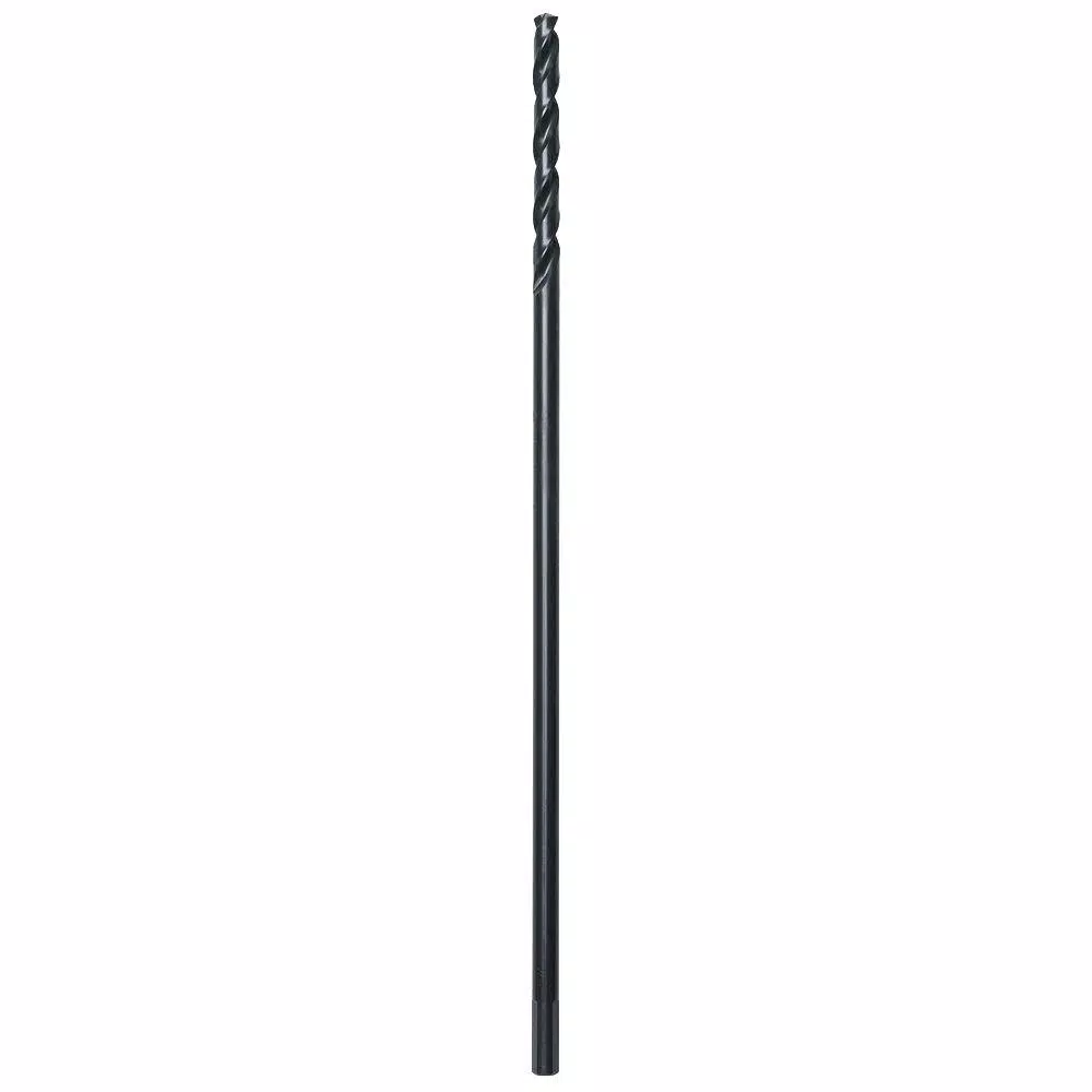 Milwaukee 1/8 in. x 12 in. Thunderbolt Aircraft Length Black Oxide Drill Bit