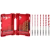 Milwaukee SHOCKWAVE IMPACT DUTY Titanium Drill Bit Set W/ Carbide Hammer Drill Bit Kit (22-Piece)