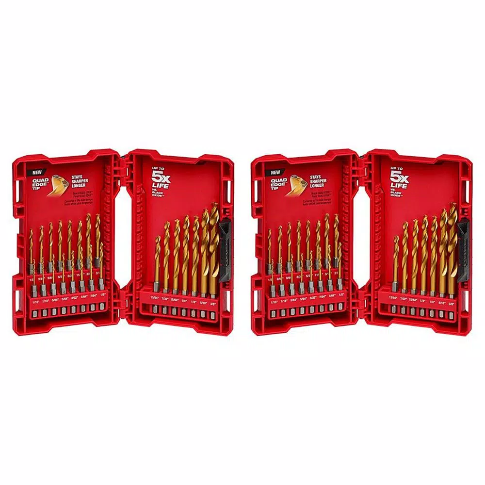 Milwaukee SHOCKWAVE IMPACT DUTY Titanium Drill Bit Set (46-Piece)