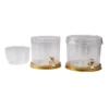 Mind Reader 2-Gal. Clear Beverage Dispenser with Ice Cone 2-Tier Stackable Drink Holder with Lids
