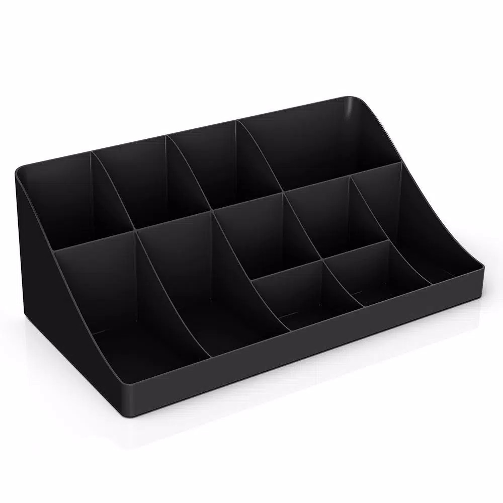 Mind Reader Organizer Black for Coffee Condiments and Snacks