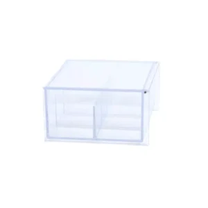 Mind Reader Acrylic Clear with Lid 6-Compartment Pantry Organizer For Kitchen Tea Bag Storage and Organizer Holder