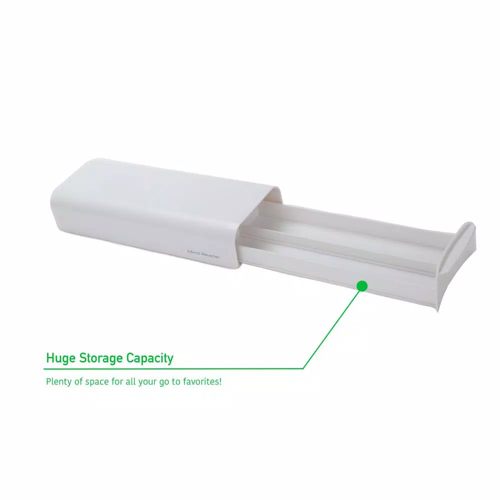 Mind Reader White 12-14 Coffee Pod Capacity, Coffee Pod Holder, Single Serve Coffee Beverage Storage Drawer