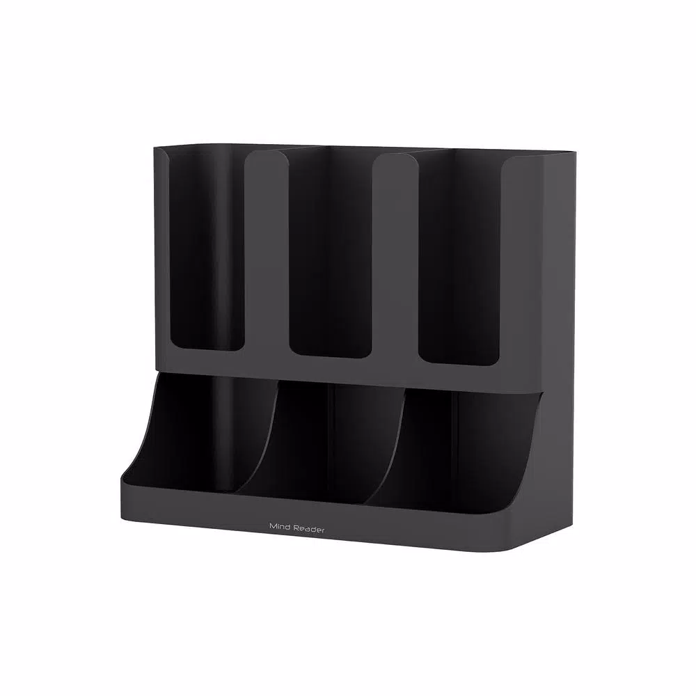 Mind Reader Condiment Organizer with 50 K-Cup Storage, Black