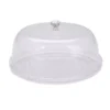 Mind Reader 10 in. x 7.25 in. Clear Diamond Acrylic Cake Holder with Cover, Cake Display, Dessert Display Tray, Cake Storage