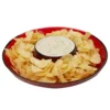 Mind Reader 13 in. x 2.25 in. Red Acrylic Chip & Dip Bowl, Acrylic Tinted Snack Bowl, Kitchen, Countertop Bowl