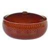 Certified International Multi-Colored 88 oz. Aztec Rust Bean Pot