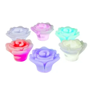 Lavish Home 6-Piece Rose-shaped Flameless LED Light Set