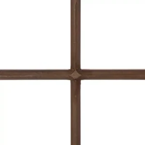 Glitzhome 18 in. Dia Boxwood Wreath with 28 in. H Wooden Window Frame