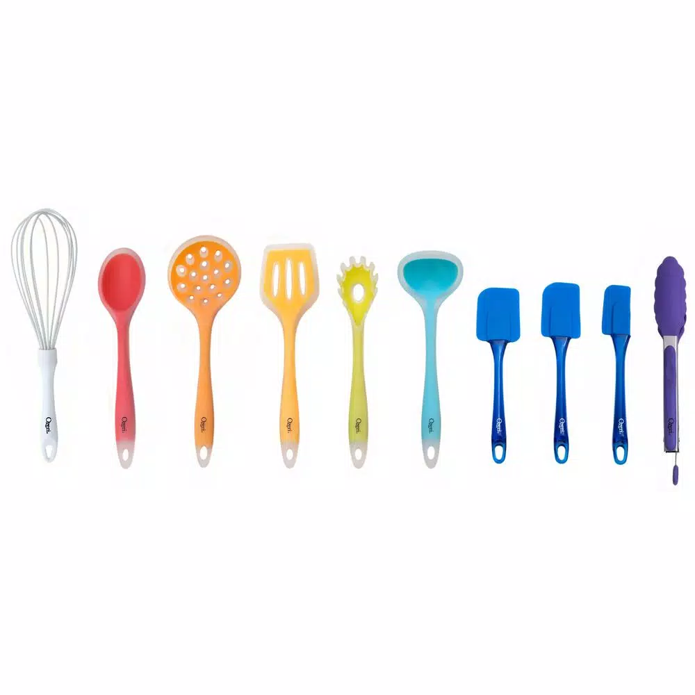 Ozeri 11-Piece All-In-One Silicone Utensil Set in Multicolor