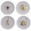 Certified International Bee Sweet 4-Piece Seasonal Multicolored Earthenware 8.5 in. Salad Plate Set (Service for 4)